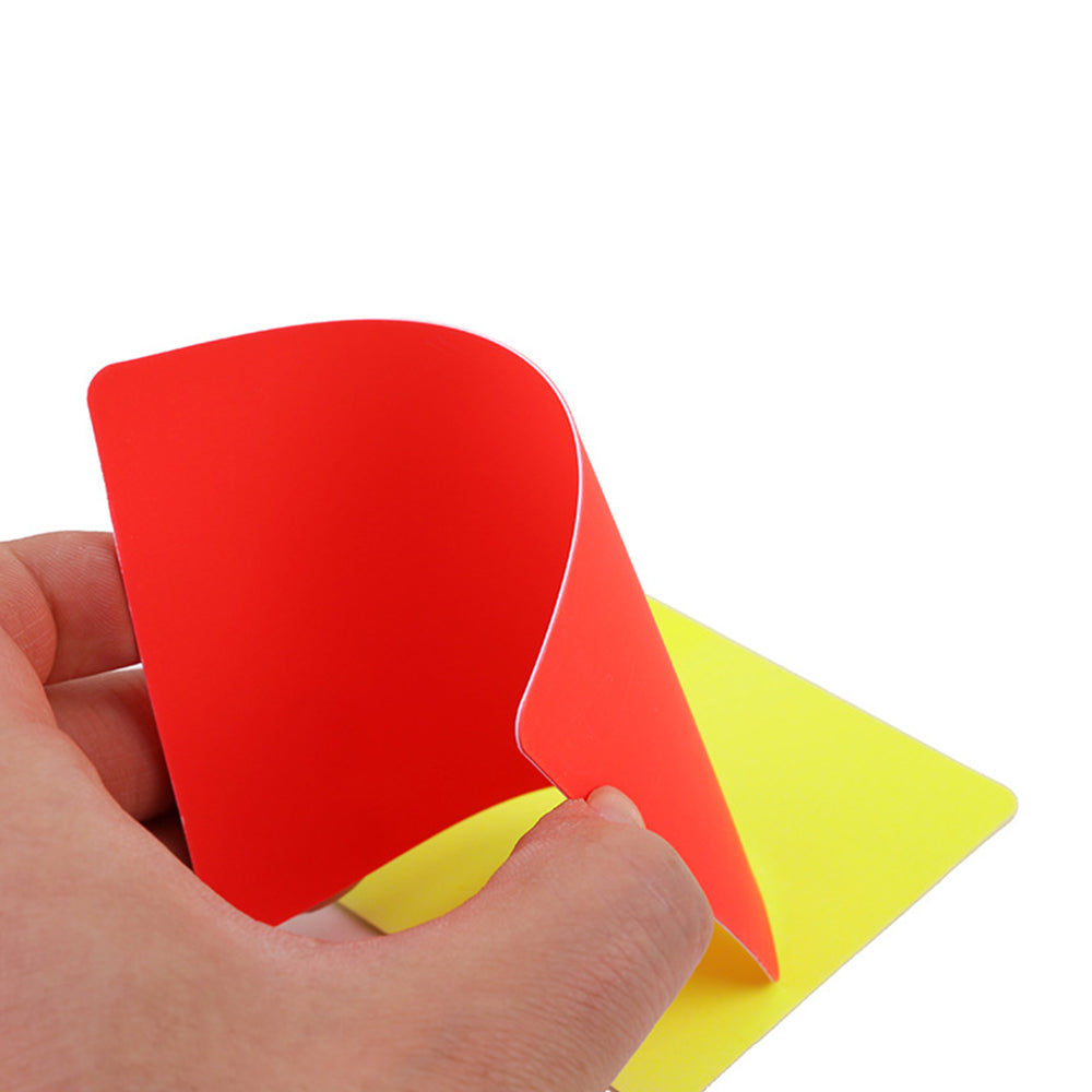 10Pcs Soccer Referee Red and Yellow Penalty Cards Set