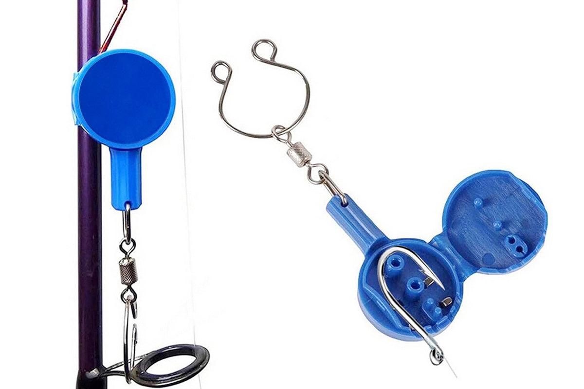 4pcs Fishing Knot Tying Tool with Hook Storage Line Cutter Quick Knot Tier