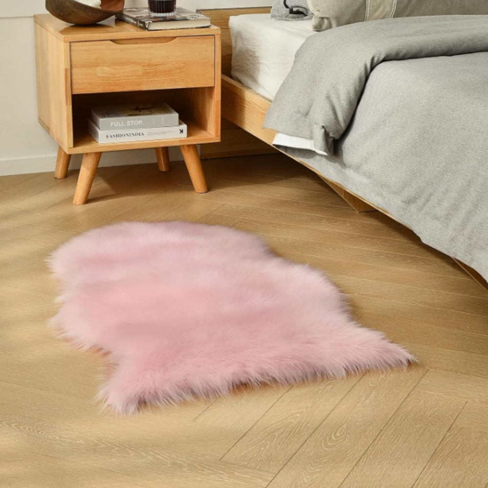 Faux Sheepskin Fluffy Rugs Chair Seat Covers