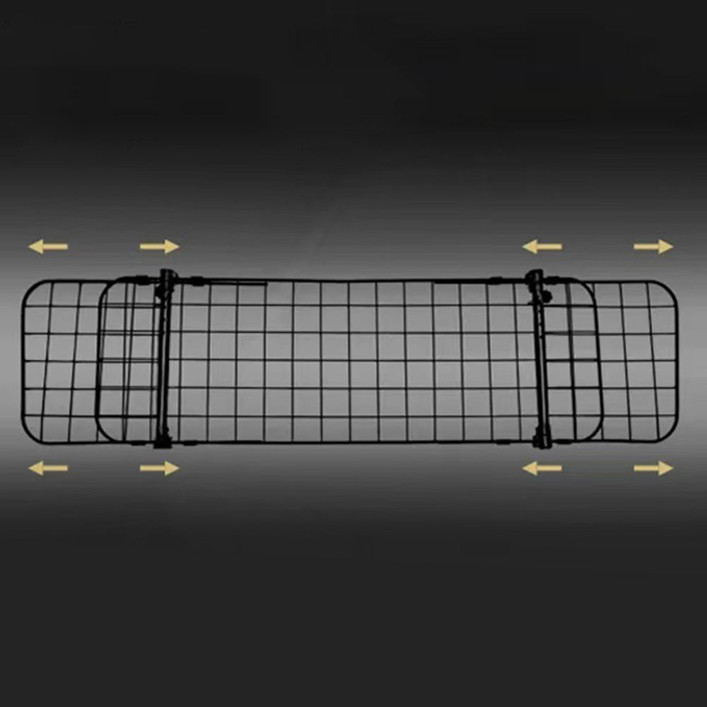 Adjustable Iron Pet Barrier for Cars SUVs and Hatchbacks 90 to 145cm