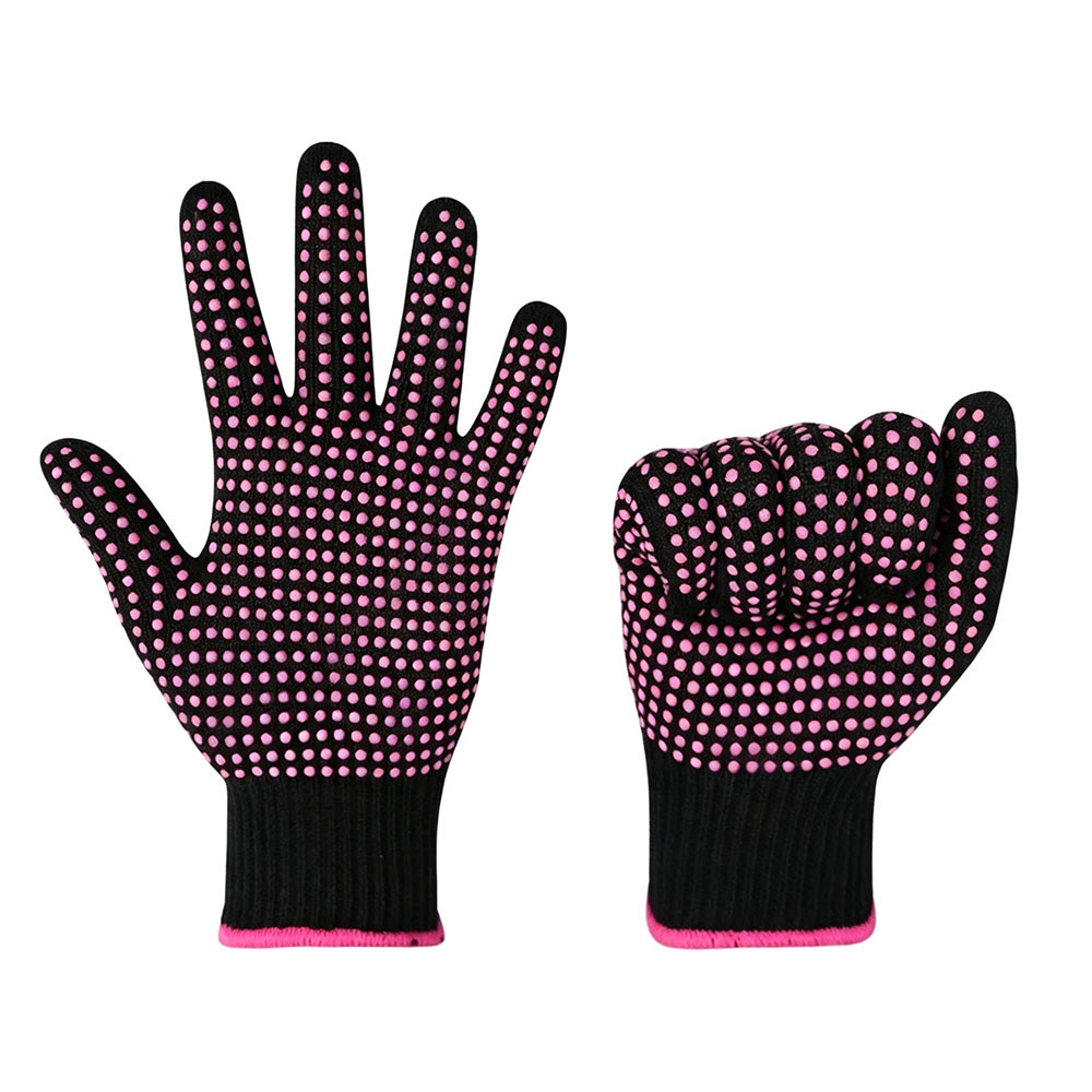 2 Pack Heat-Resistant Styling Gloves for Curling Irons and Hot Brushes