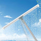 Floor Squeegee with Adjustable Long Handle 50cm Silicone Floor Brush Scrub Broom Scrubber