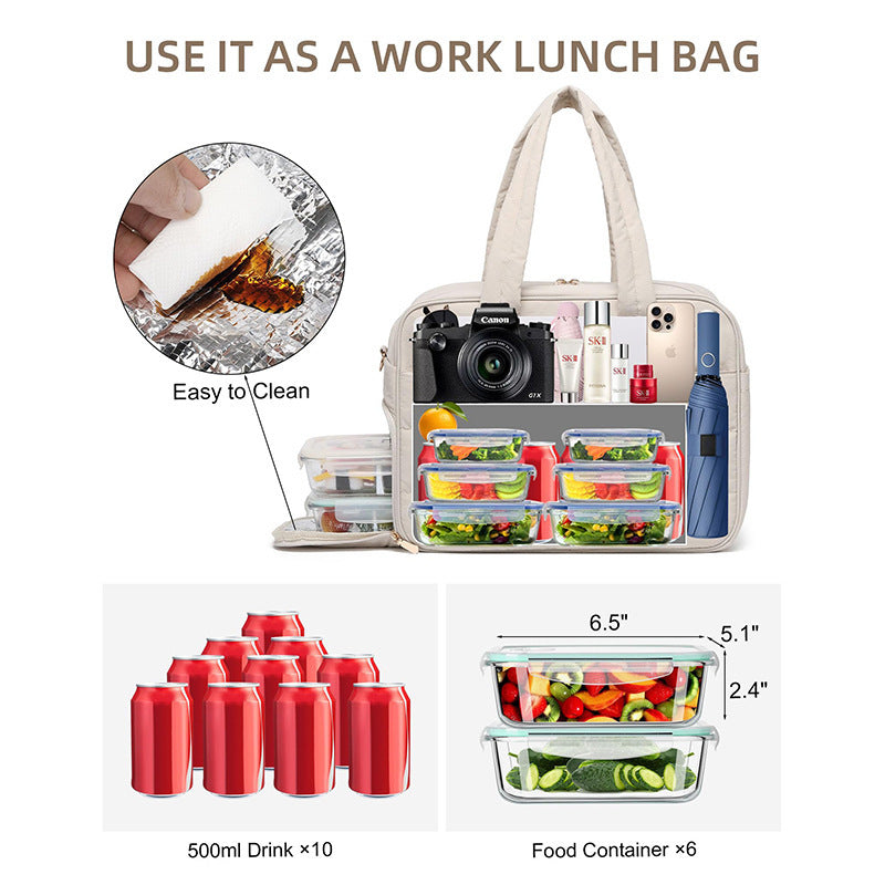 Insulated Lunch Tote Bag Multi-Function