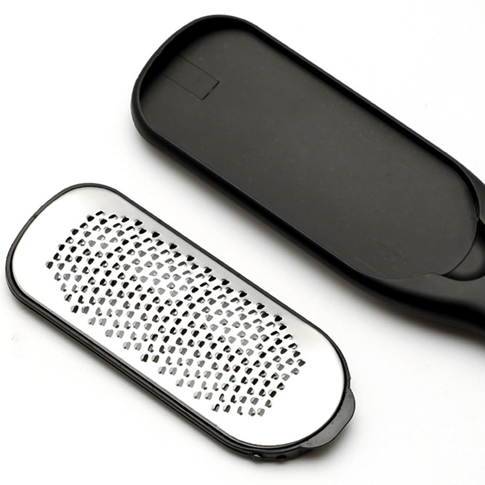 2Pcs 2-Side Security Metal Foot File Pedicure Callus Remover Tool