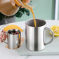400ml Stainless Steel Double Wall Coffee Mug for Camping and Travel