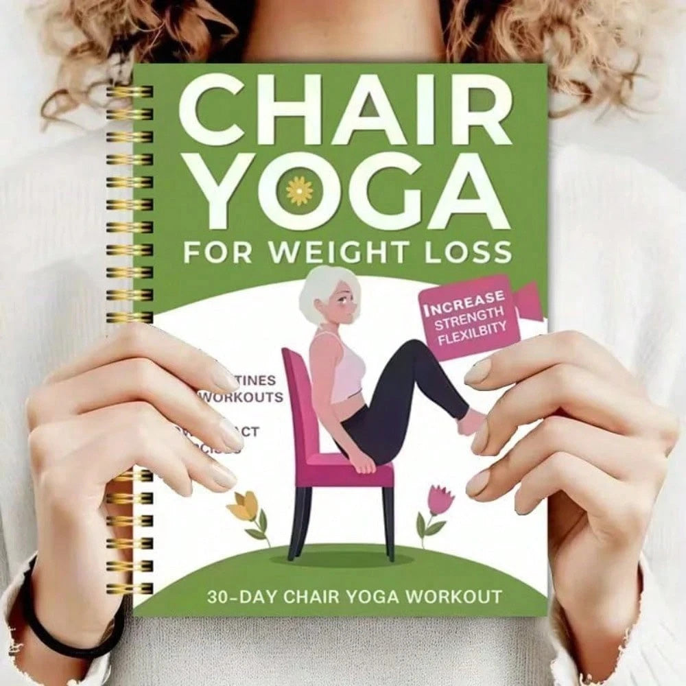 Chair Yoga Journal Notebook for Adults Seated Exercise Guide