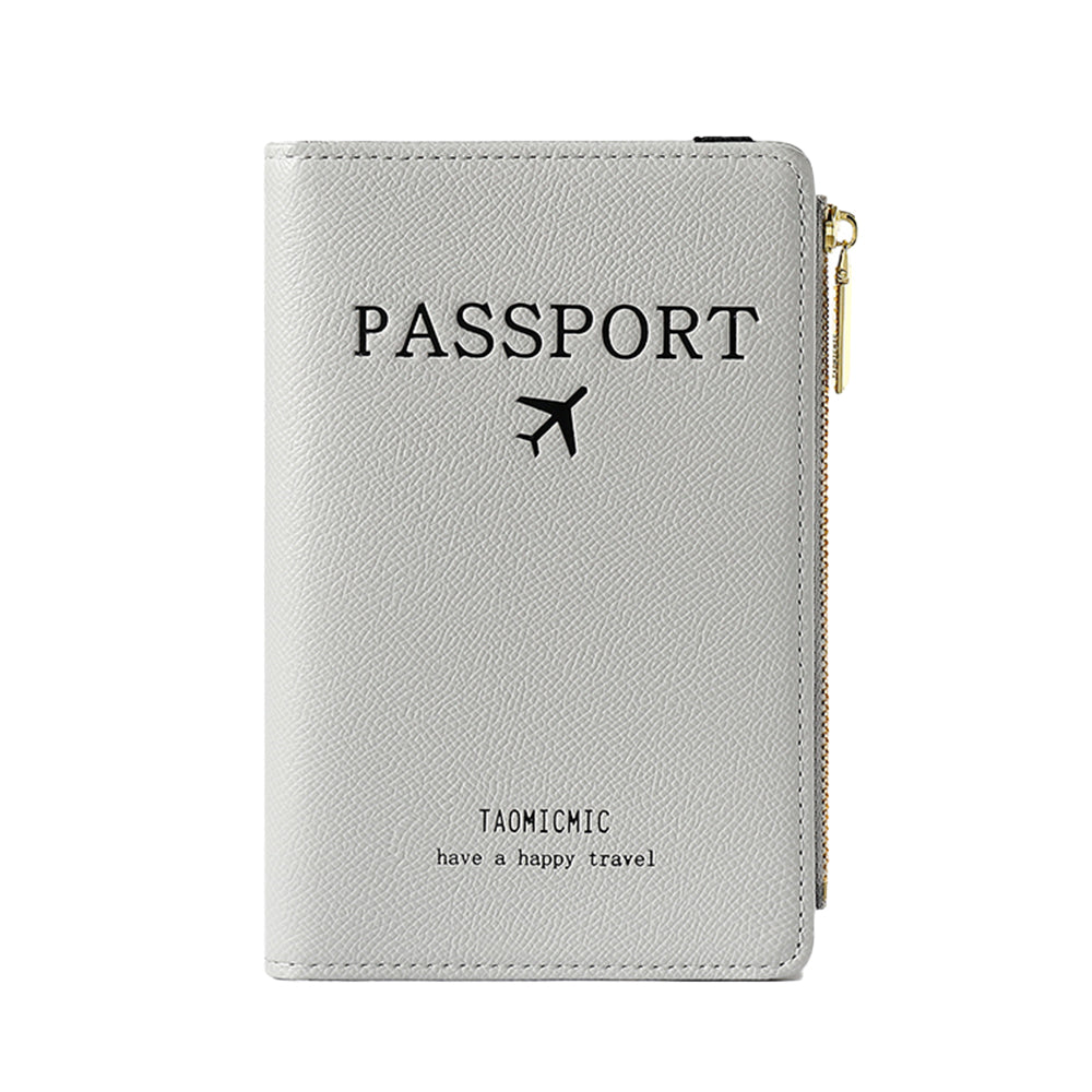 RFID Passport Holder Cover Card Wallet Holder with Zipper