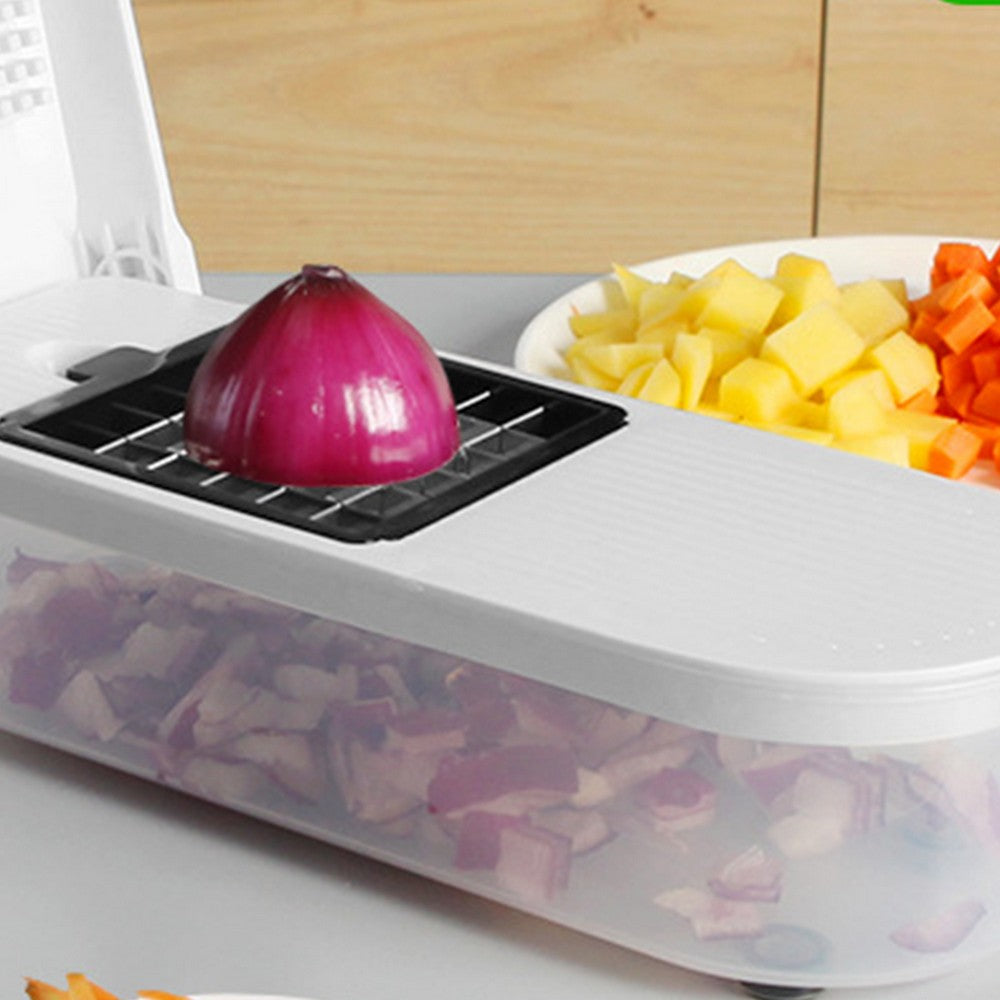 7-in-1 Vegetable Chopper with Container and Blades