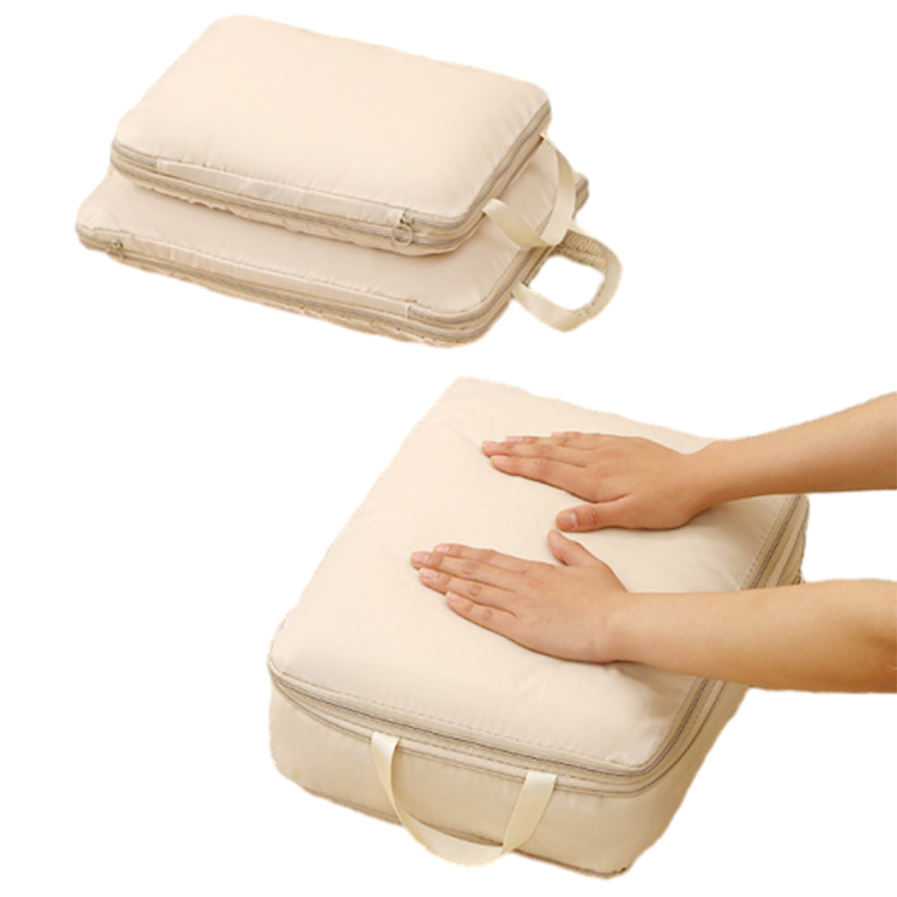 4Pcs Travel Luggage Compression Cubes Storage Bags