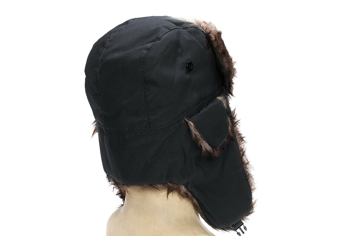 Winter Trapper Hat Warm Faux Fur Trooper Russian Bomber Eskimo Pilot