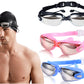 Electroplated Swimming Goggles with Case Anti-Fog UV-Blocking for Adults