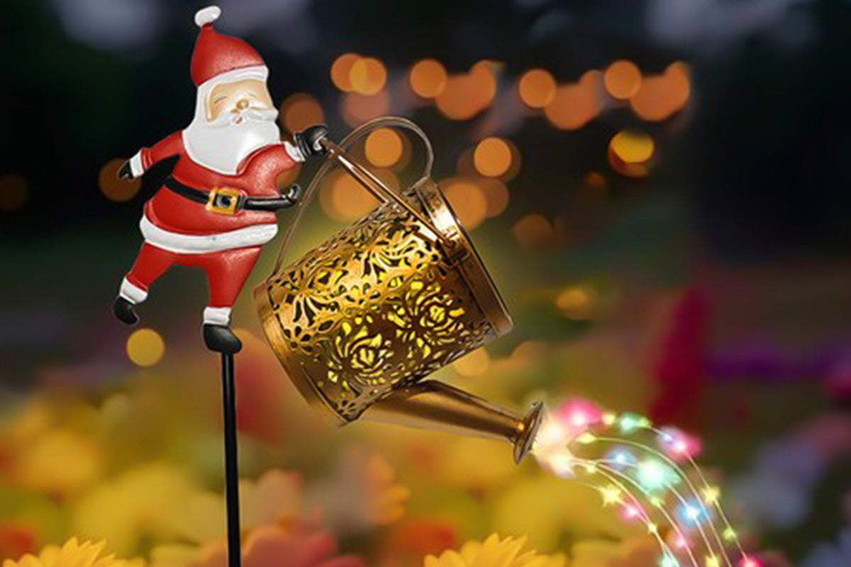 Solar Santa Claus Garden Stake Light Outdoor Christmas Yard Decoration