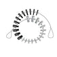 Nuts Bolts Thread Checker with 26 Male Female Gauges Include 14 Inch and 12 Metric