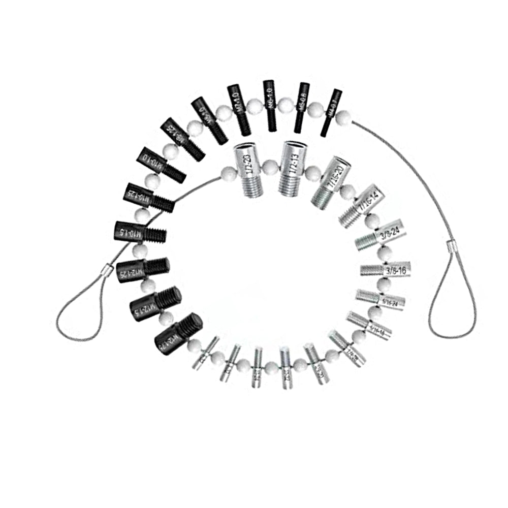 Nuts Bolts Thread Checker with 26 Male Female Gauges Include 14 Inch and 12 Metric