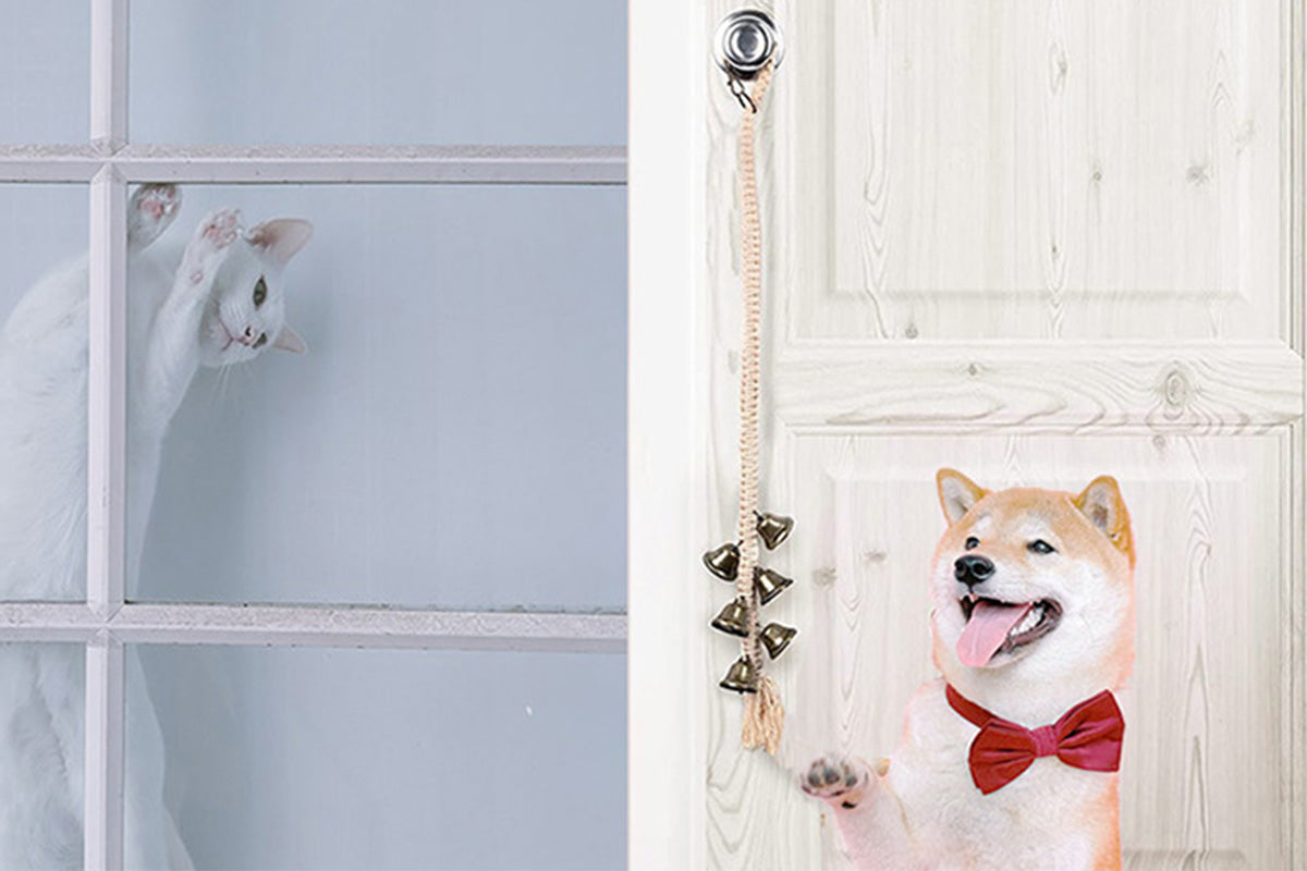 Dog Doorbell With 6 Extra Loud Bells Adjustable Doorbell Hanging Rope For Dog Training
