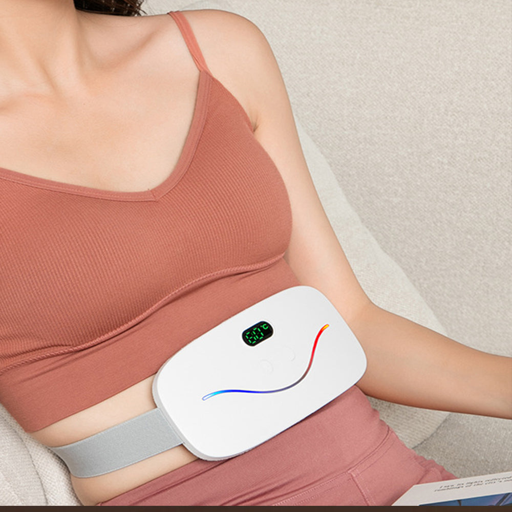Electric Portable Massage Heating Waist Belt for Cramps Menstrual Period