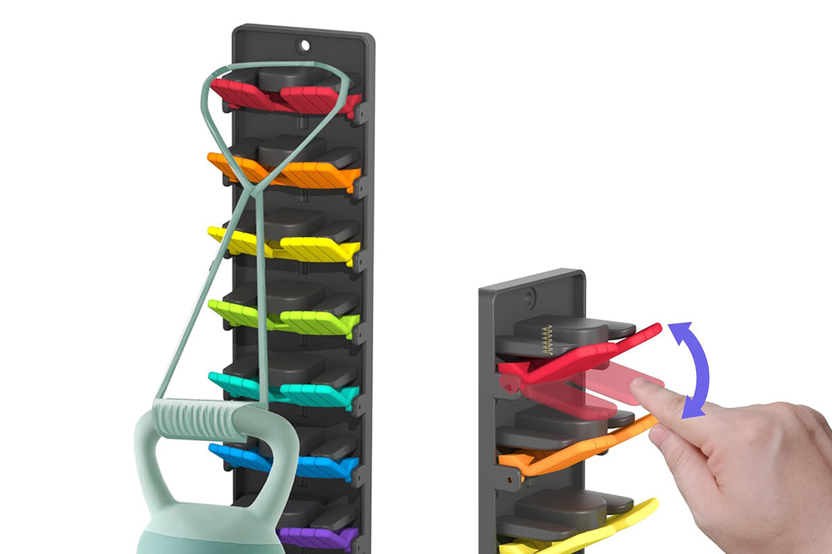 Hat Organizer Built In Spring Clips For Baseball Caps Wall Mount Closet Hat Rack Holder
