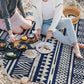 Geometric Striped Pattern Rug