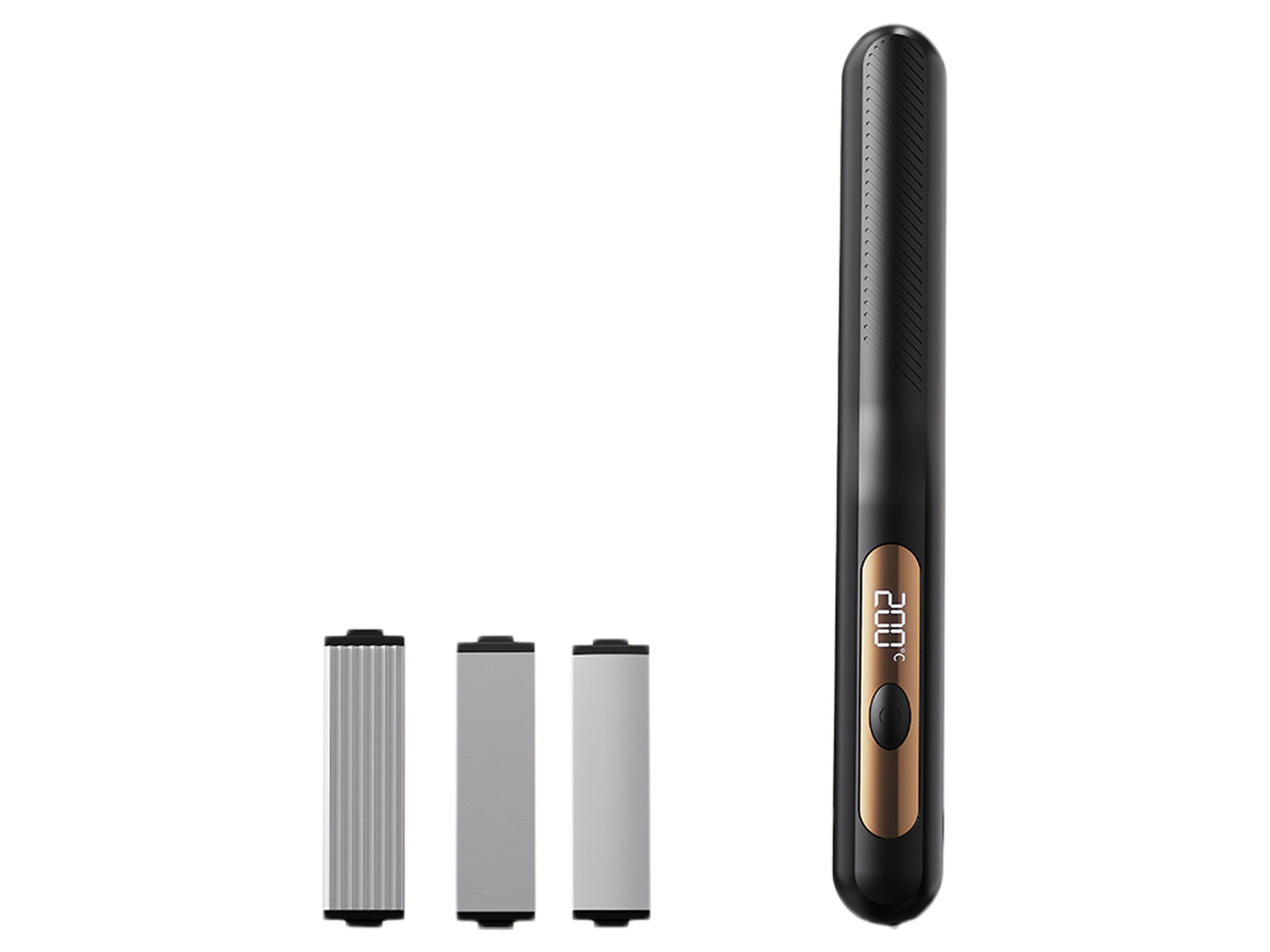 3 in 1 Hair Crimper Hair Straightener Interchangeable Plates with Gloves