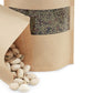 100Pcs 9x14cm Resealable Kraft Paper with Visible Window