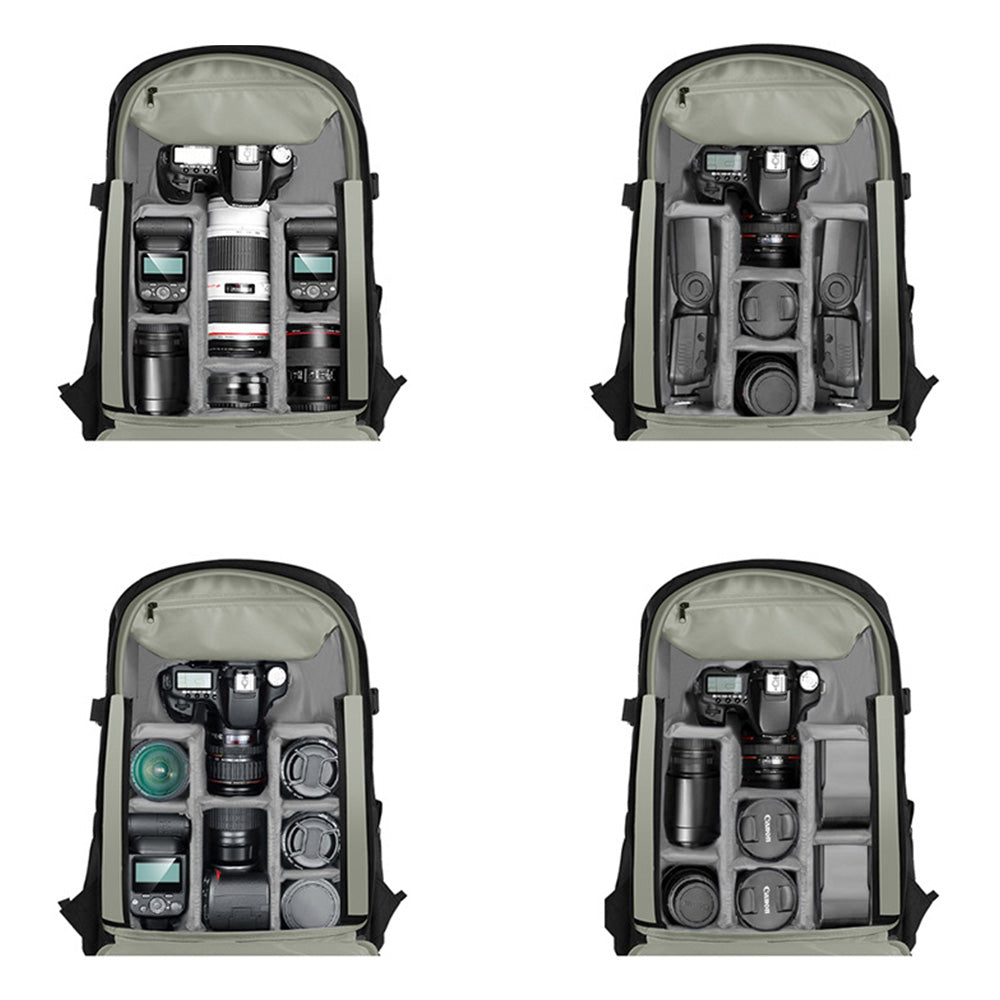 Camera Backpack Waterproof Large Capacity DSLR Bag for Travel Photography
