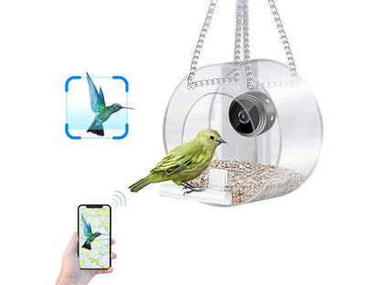 Smart WiFi Bird Feeder with 720P Camera for Real-Time Monitoring