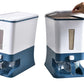 12KG Rice Dispenser Large Food Container Grain Storage Bin with Measuring Cup
