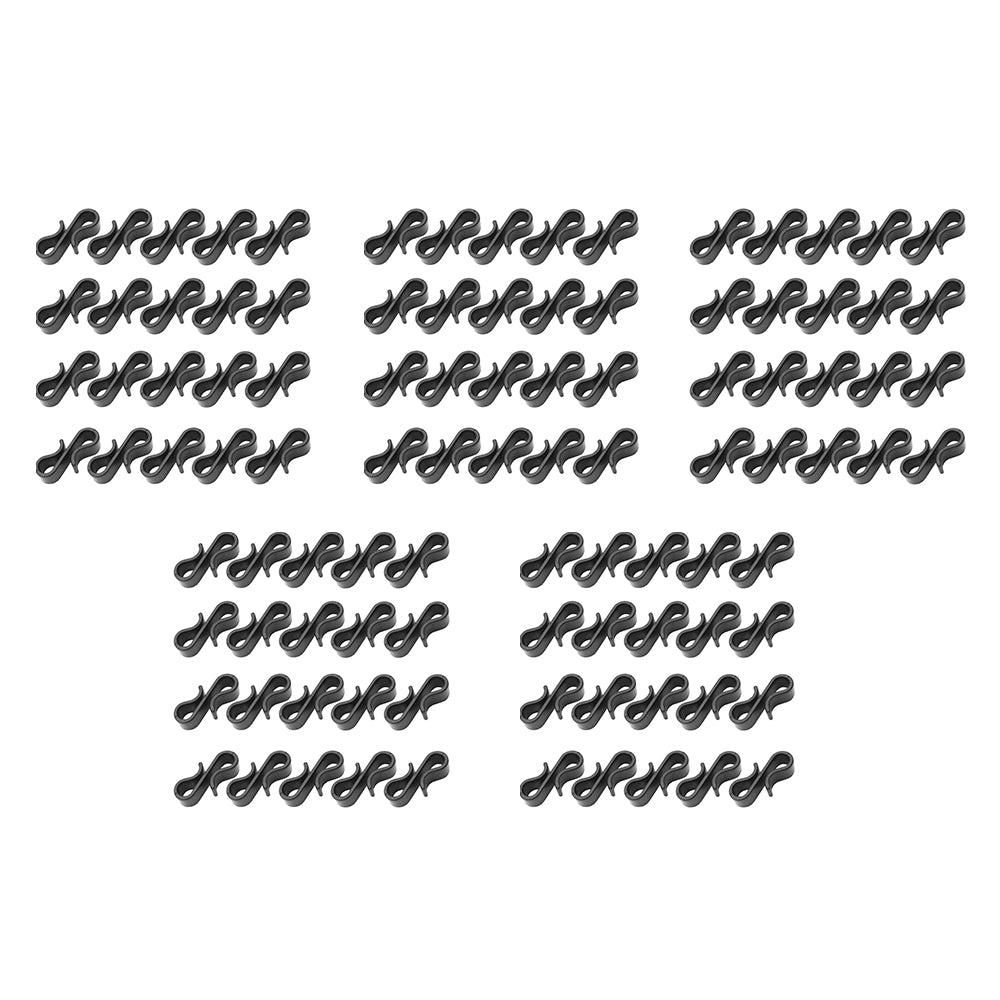 100 Pcs S-Shaped Gutter Clips for Outdoor String Lights