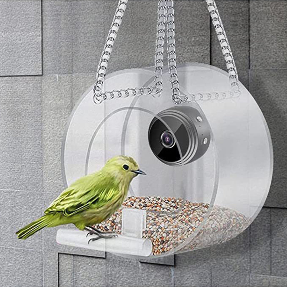 Smart Bird Feeder with 1080P WiFi Connection Camera for Closeup Shots