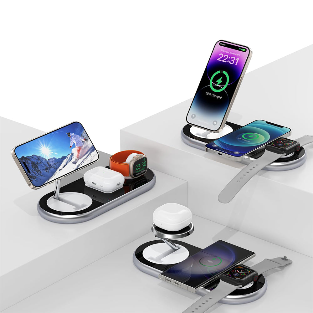 3 in 1 Wireless Charging Station For Apple Devices Magsecurity Wireless Charger Station