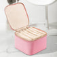 Travel Jewelry Case Small Jewelry Box with 6 Transparent Zipper Pockets