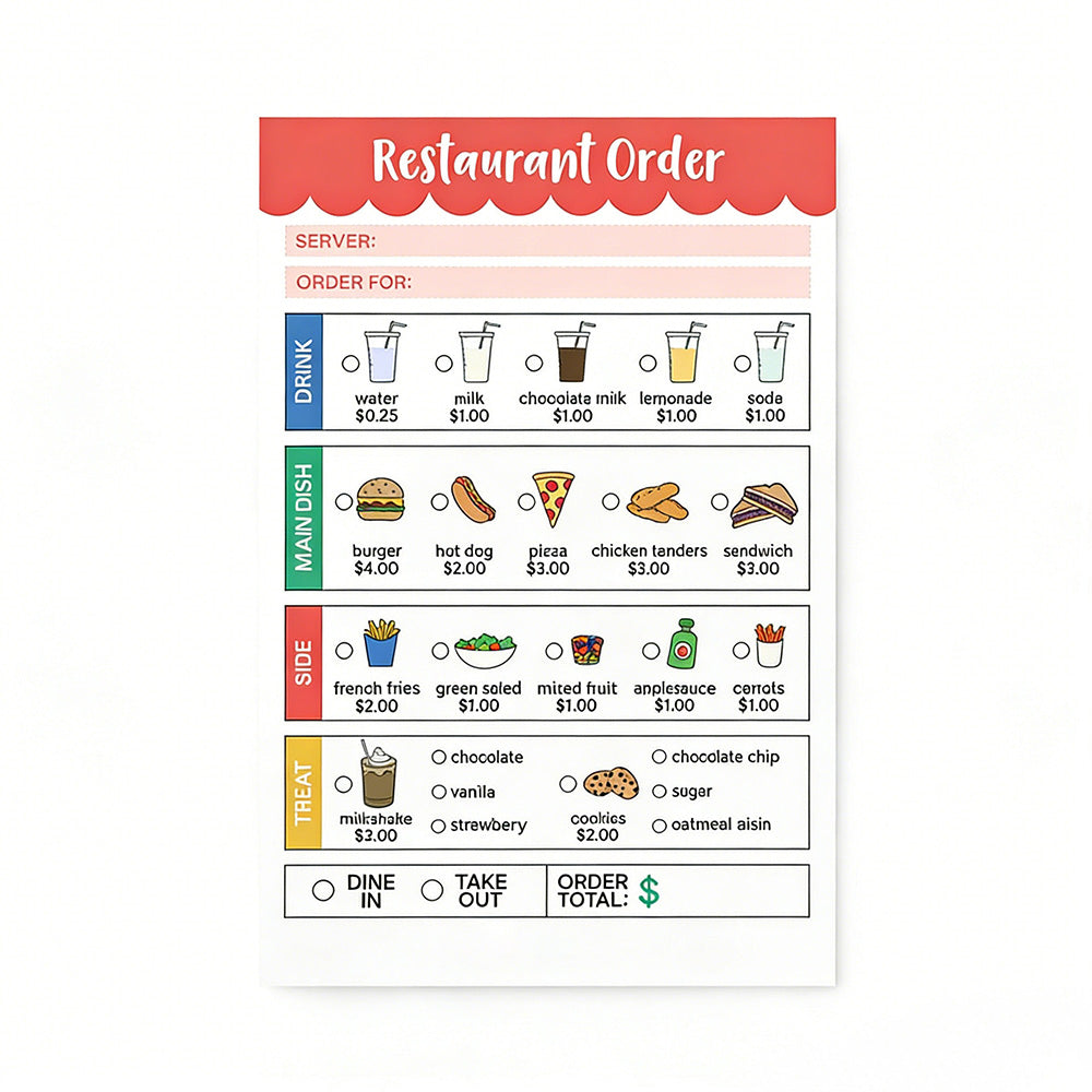 8 Theme Pretend Play Notepads Imaginative Play Notebooks for Boys Girls