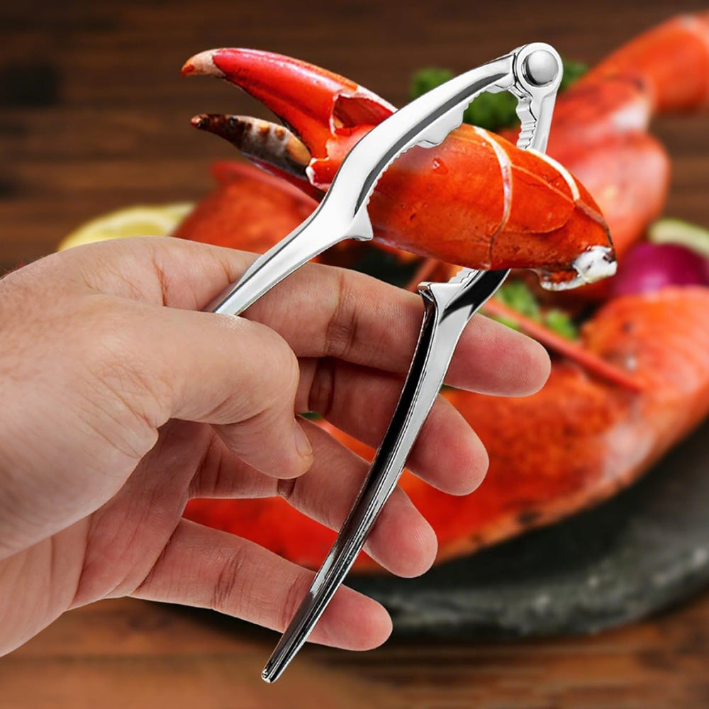 9Pcs Seafood Tool Set with Stainless Steel Forks Plastic Forks Cracker Scissors and Pouch