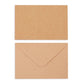 20Pcs Blank Folded Greeting Cards and Self Seal Envelopes-Brown