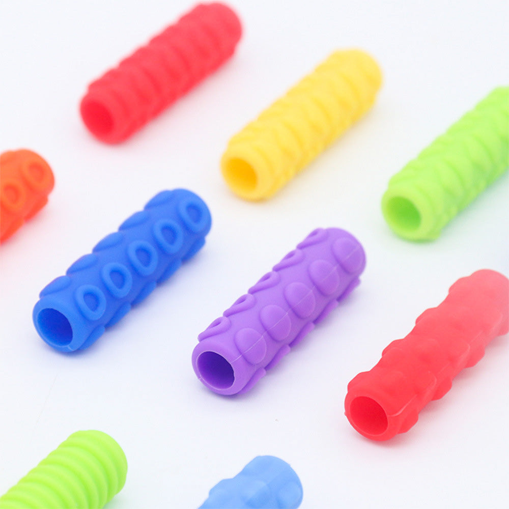Silicone Textured Sensory Pencil Grip Fidget Toy