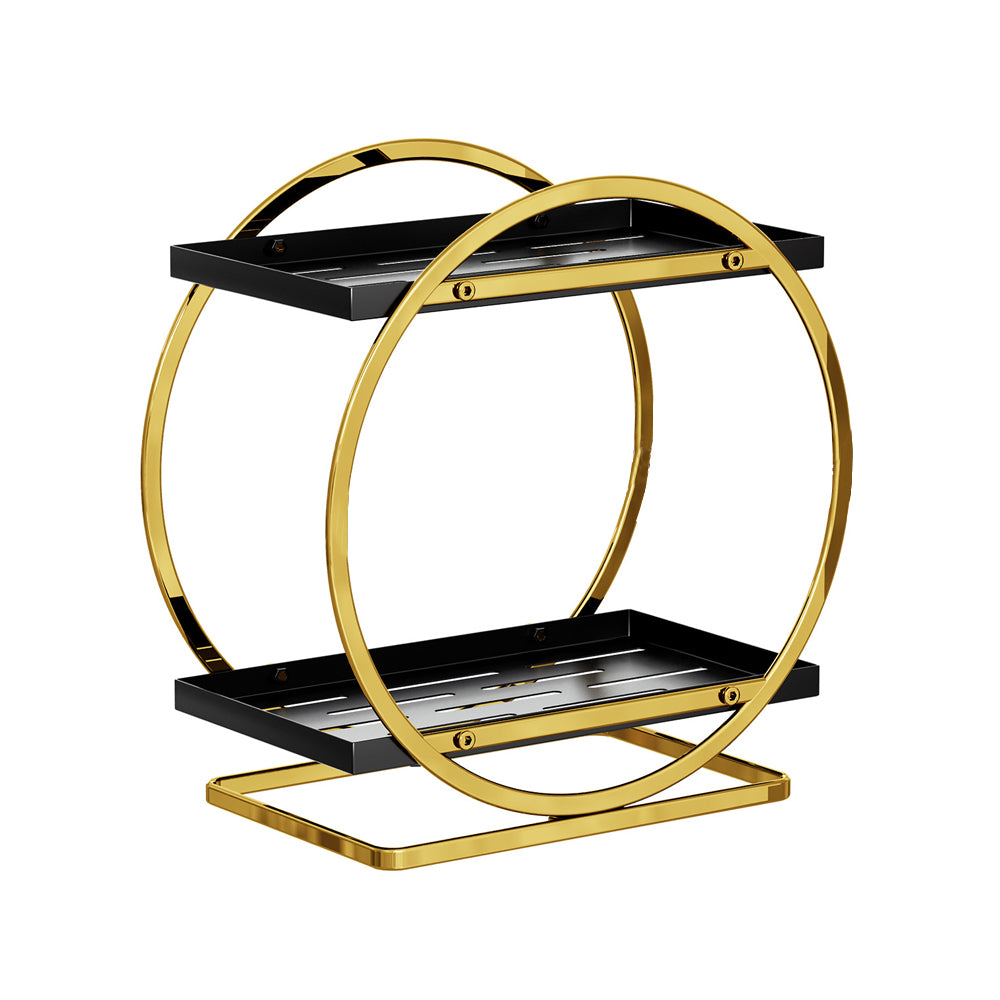 2-Tier Metal Makeup Organizers and Storage
