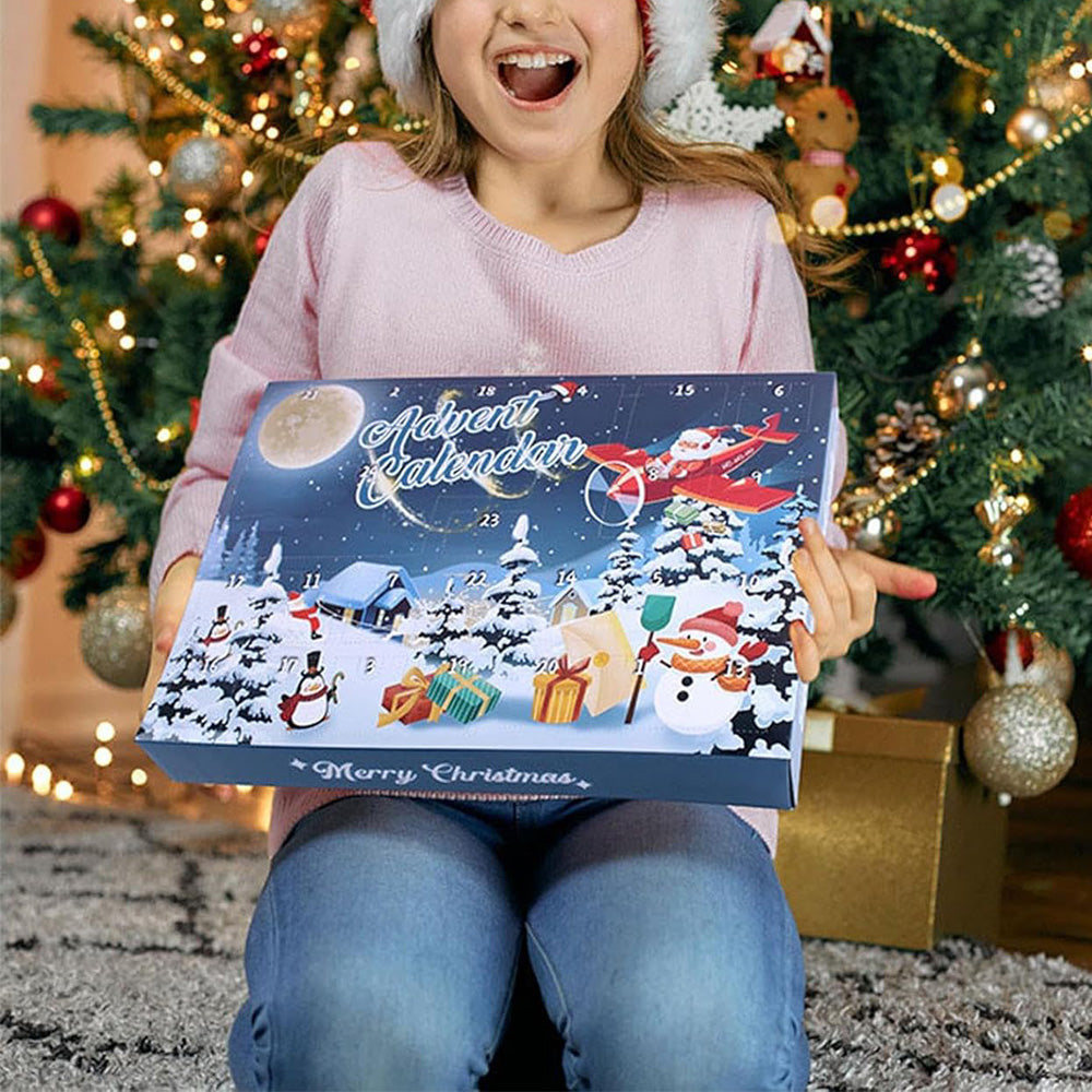 Christmas Calendar 24 Days of Wooden Brain Teaser Puzzles Toys Kit