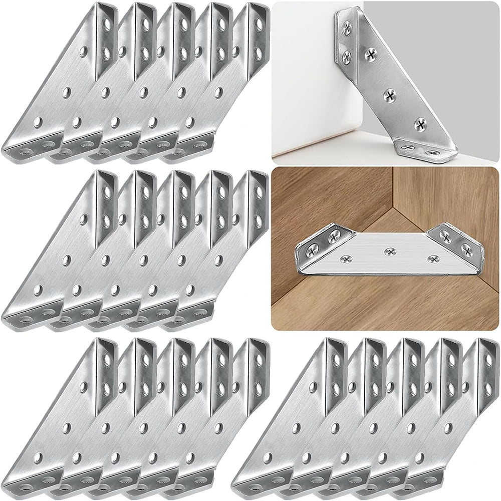 20Pcs Stainless Steel Universal Furniture Corner Connector Bracket