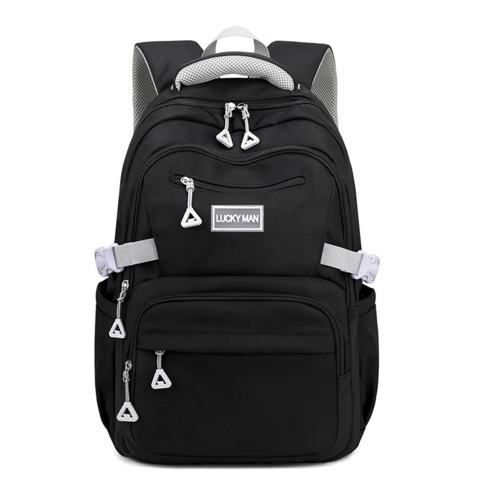 Backpack Solid Teenage Girls School Shoulder Bag Nylon