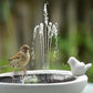 4W 3 Tiered Multifunctional Solar Bird Bath Fountain for Courtyard Patio Balcony