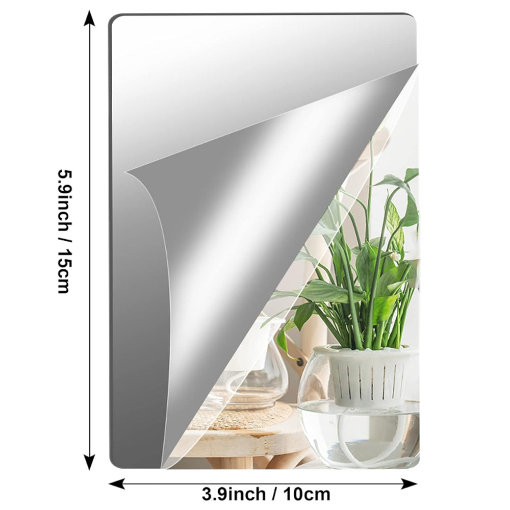 16Pcs 2MM Thick Frameless Acrylic Mirror Wall Stickers