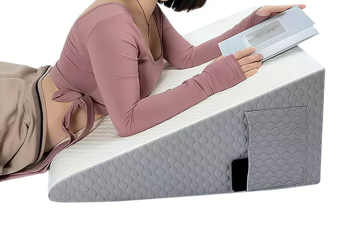 Vacuum Packed Wedge Pillow Triangular Cushion for Sleeping and Support