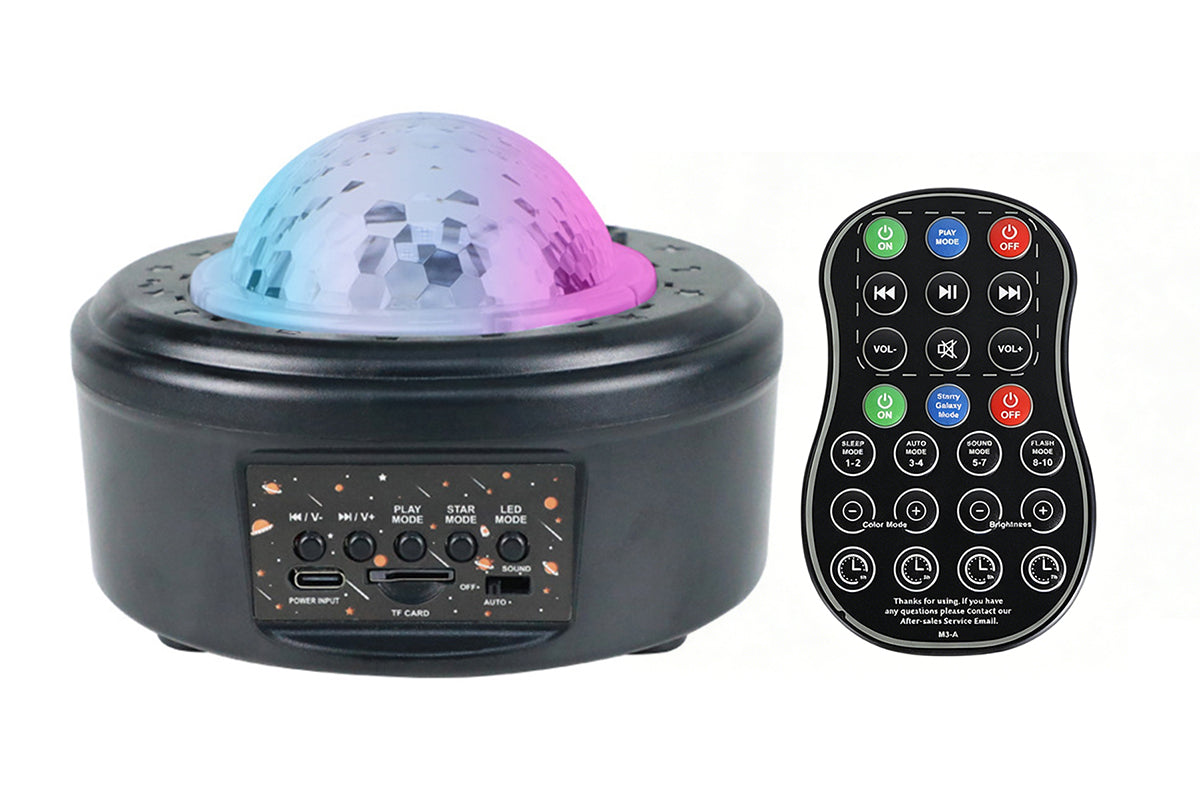 Remote Control Planet Ocean Wave Projector Lamp USB Bluetooth Speaker Wired Night Light