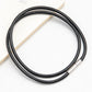 5Pcs 3mm Braided Necklace Cord Adjustable Rope with Copper Buckle for DIY Jewelry-Black