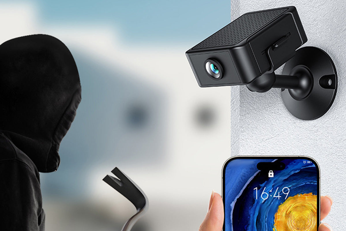 Mini Security Camera with Rotating Lens Motion Detection Auto Night Vision
