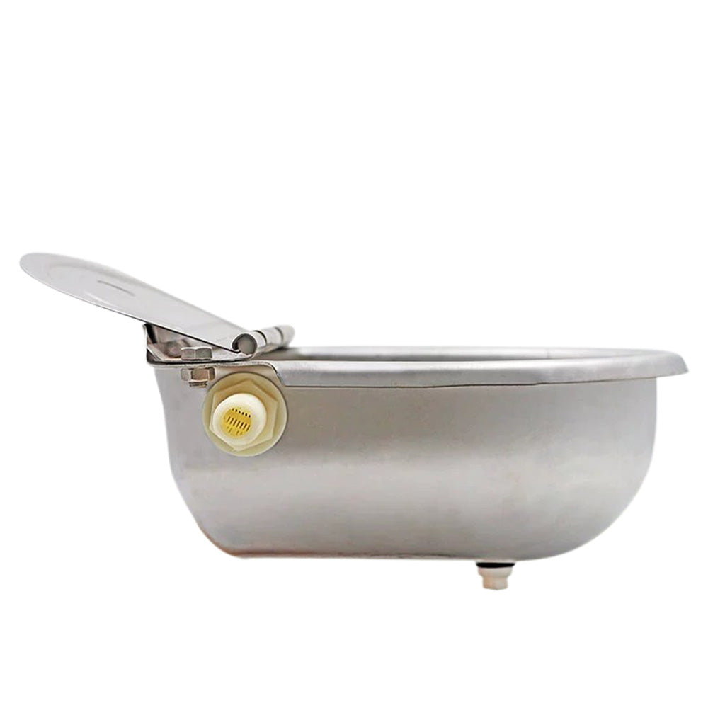 4L 304 Stainless Steel Automatic Cattle Water Bowl with Drain Hole