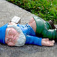 Funny Drunk Garden Gnome Patio Ornament Rude Passed Out Statue for Yard Decor