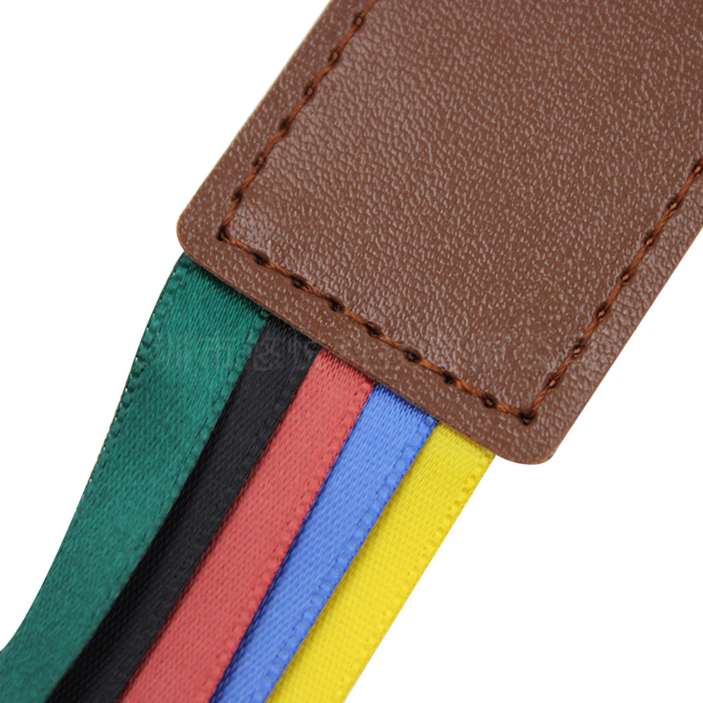 3Pcs PU Leather Ribbon Bookmark