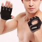 Gym Gloves Half Finger Sports Training Fitness Exercise Cycling Weight Lifting Gloves for Men Women-Black