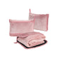 2-in-1 Travel Blanket and Pillow with Hand Luggage Belt and Backpack Clip